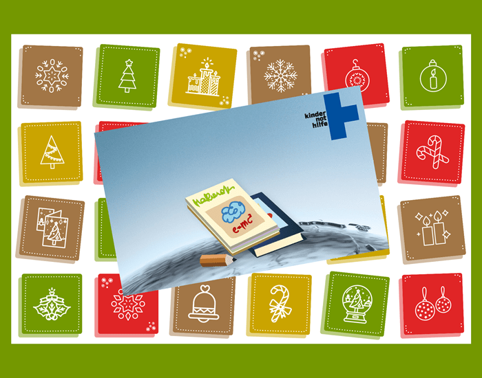 Schulmaterial aus dem Adventkalender des Kindernothilfe-Österreich-Spendenshop Schulmaterial aus dem Adventkalender des Kindernothilfe-Österreich-Spendenshop