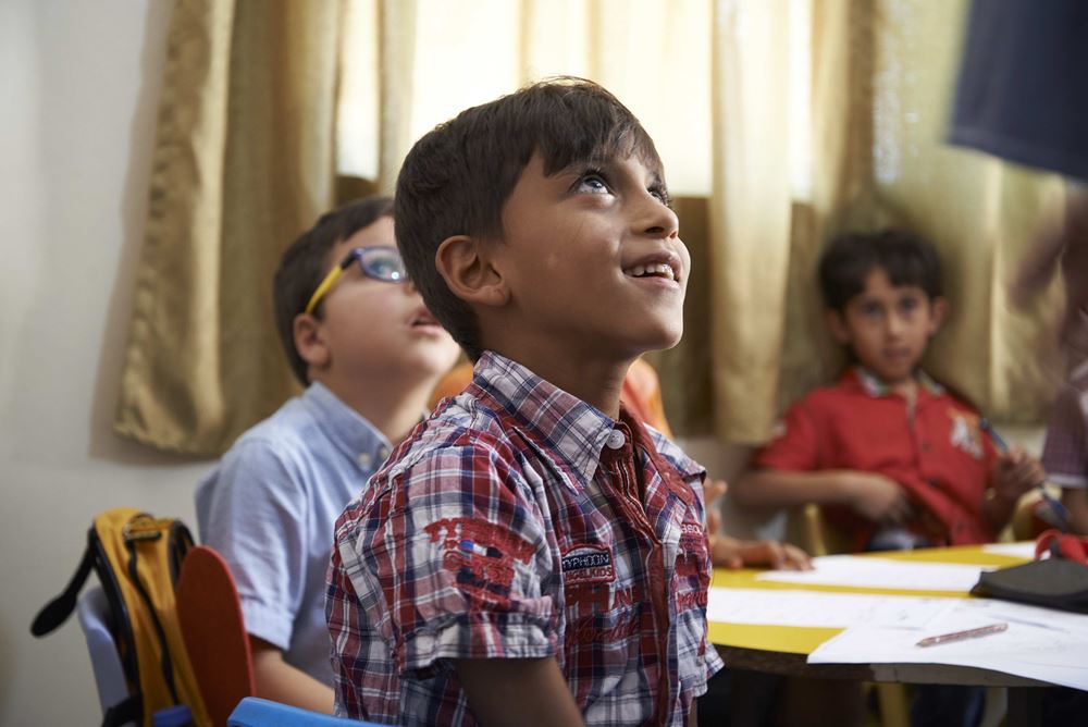 Schule für syrische Flüchtlingskinder im Libanon 2018 (Foto: Ulrich Gernhardt)) Schule für syrische Flüchtlingskinder im Libanon 2018 (Foto: Ulrich Gernhardt))
