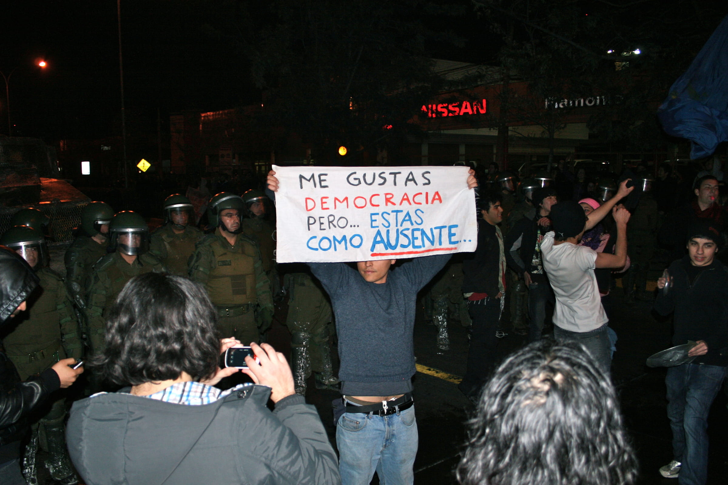 Die Menschen in Chile fordern demokratische Prinzipien (Foto: Jürgen Schübelin)