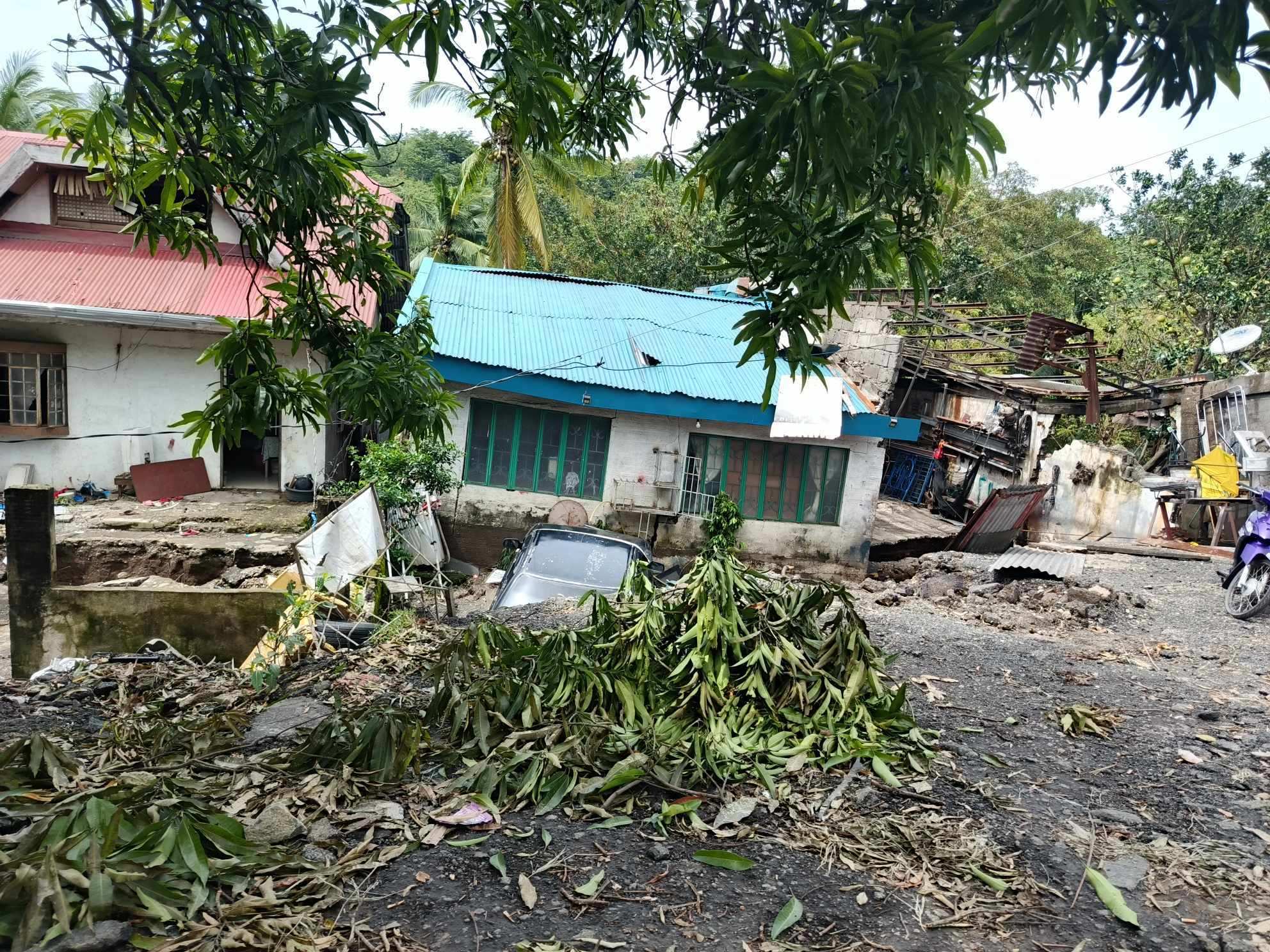 Schäden nach Tropensturm Trami auf den Philippinen (Foto: Kindernothilfepartner)